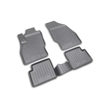 

Floor mats Opel Corsa 2006-2014, 4 pcs free shipping (gray) (corsage)