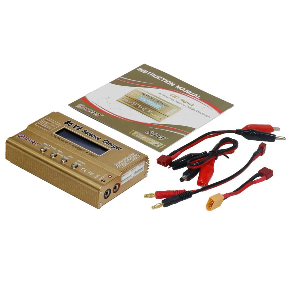 FFYY-HTRC B6 V2 80 Вт 6A DC RC мульти-зарядное устройство для LiPo LiIon LiFe NiCd NiMH LiHV PB умная батарея мульти-химический баланс зарядное устройство