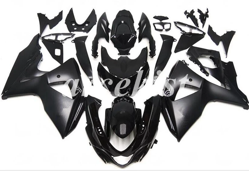 Инъекций ABS Полный обтекатели комплект подходит для Suzuki GSXR1000 K9 2009 2010 GSX-R1000 09, 10, 11, 12, 13, 14, 15, 16 лет тела комплект черного цвета