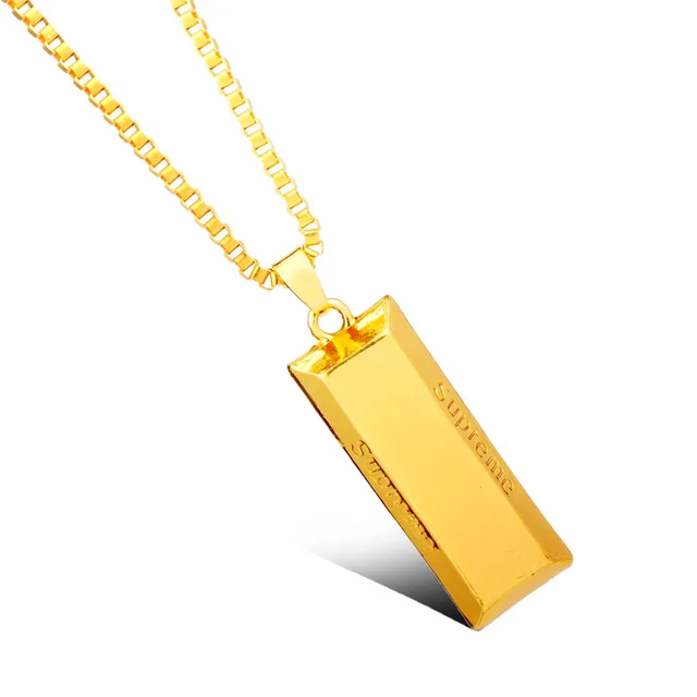 Gold Brick Necklace Online Store, UP TO 