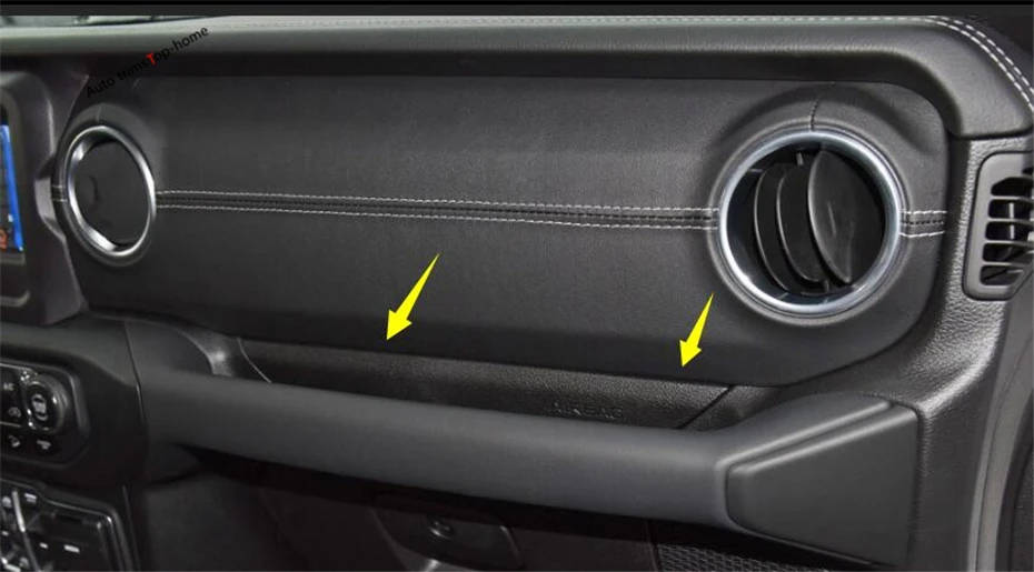 Yimaautotrim Copilot перчатки ручка панель крышка подходит для Jeep Wrangler JL красный/углеродное волокно ABS накладки для интерьера