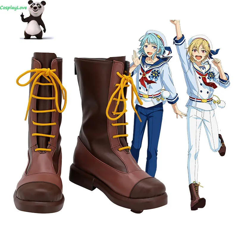 

Ensemble Stars Nito Nazuna Shino Hajime Brown Shoes Cosplay Long Boots Newest Custom Made For Halloween CosplayLove