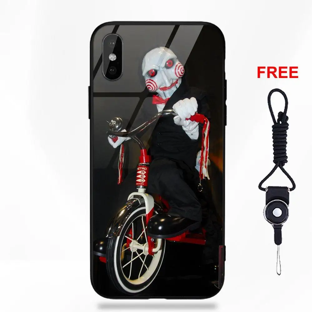 Маска ужасов для мужчин, страшная для huawei Honor 7X P20 Lite mate 10 Pro Redmi 5 Note 5A 6 для Galaxy S8 S9 Plus закаленное стекло
