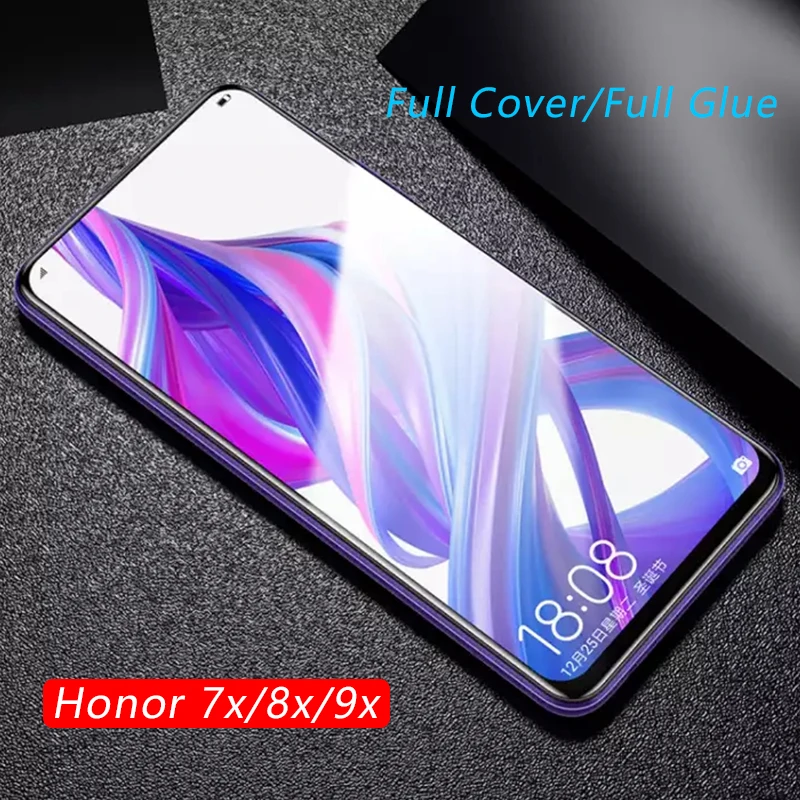 Чехол для телефона из закаленного стекла huawei honor 7x 8x 9x защитные аксессуары 9x7 8 9 x x7