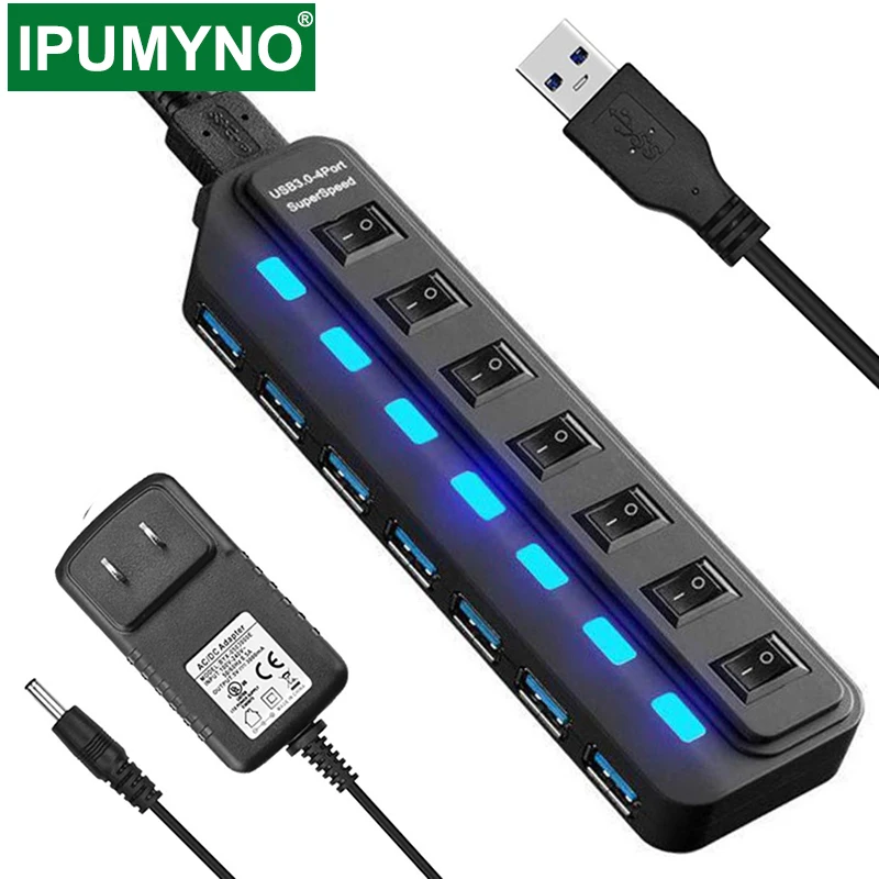 Cheap Usb-3.0 HUB Laptop-Accessories Usb-Splitter Power-Adapter Computer 7-Port Xiaomi Multi-4 4000805927972