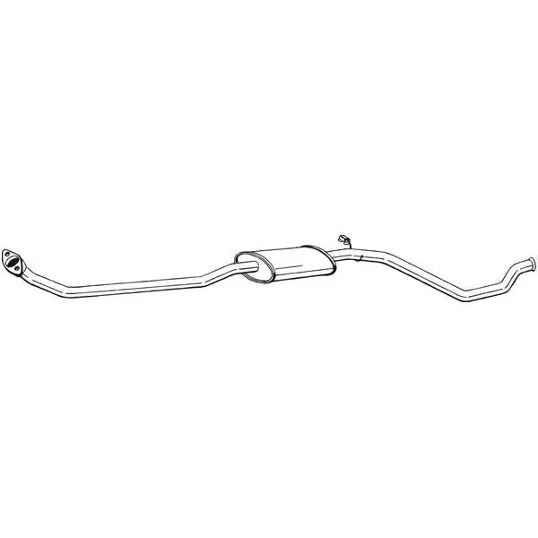 Глушитель передний+ средний PEUGEOT 306 1.9TD93-9 BOSAL 291-697