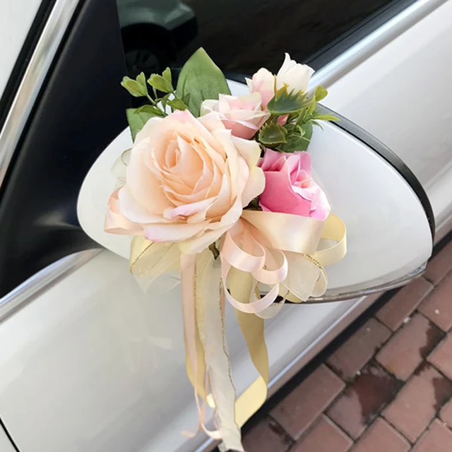 Künstliche Blume Hochzeit Auto Dekoration Handwerk Events Zubehör Tür Griff  Ornament Liefert Für Hochzeit B99 - AliExpress