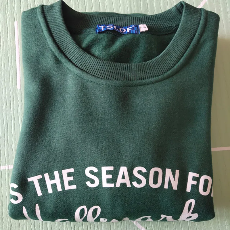 Hallmark Letter Print Kpop Hoodies Women Sweatshirt Cute Graphic Hoodie Long Sleeve Tops Casual Harajuku Ulzzang Female Shirt
