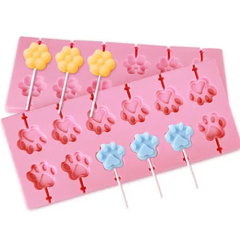 

Bake bakeware tool bear lolipops cake molds Round Heart Silicone lollipop mold Flower candy chocolate molds cake decorating form
