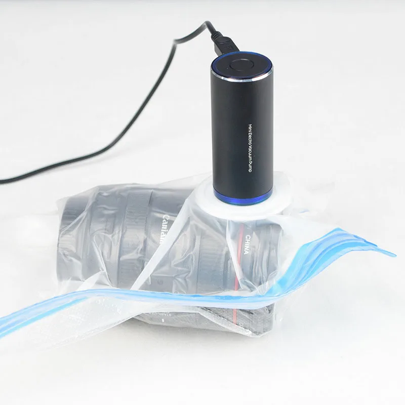 

Mini Automatic Vacuum Machine Pump for Portable Traveling Home Storage Bag Clothes Food Sous Vide Vacuum Sealer Packaging Packer