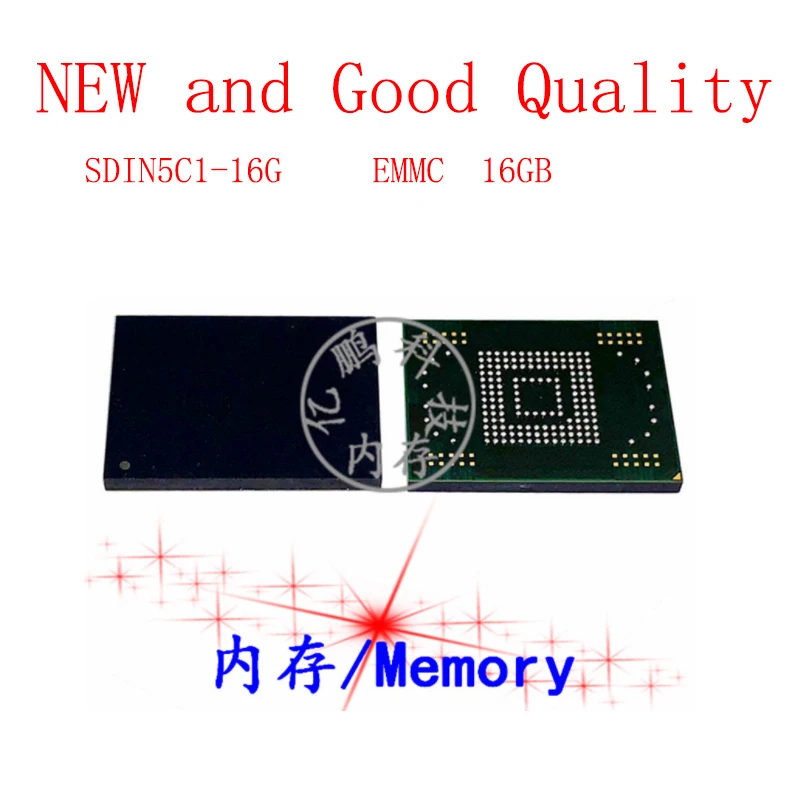 

SDIN5C1-16G BGA169 Ball EMMC 16GB Mobile Phone Word Memory Hard Drive New and Good Quality