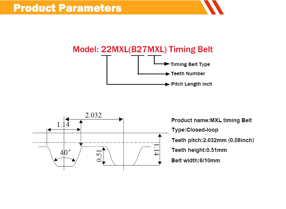 MXL同步带详描_02