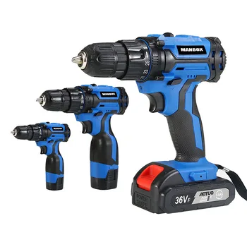 

Manbox0-9B 36V wireless electric screwdriver DIY electric drill power tools lithium battery rechargeable screwdriver dual speed