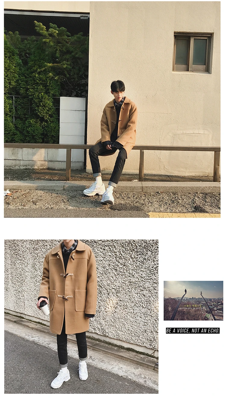 Men's Loose Winter Thickening Large Size Coat Cotton Clothes Fleece Warm Thick Jacket Outerwear Windproof Casual Long Wool