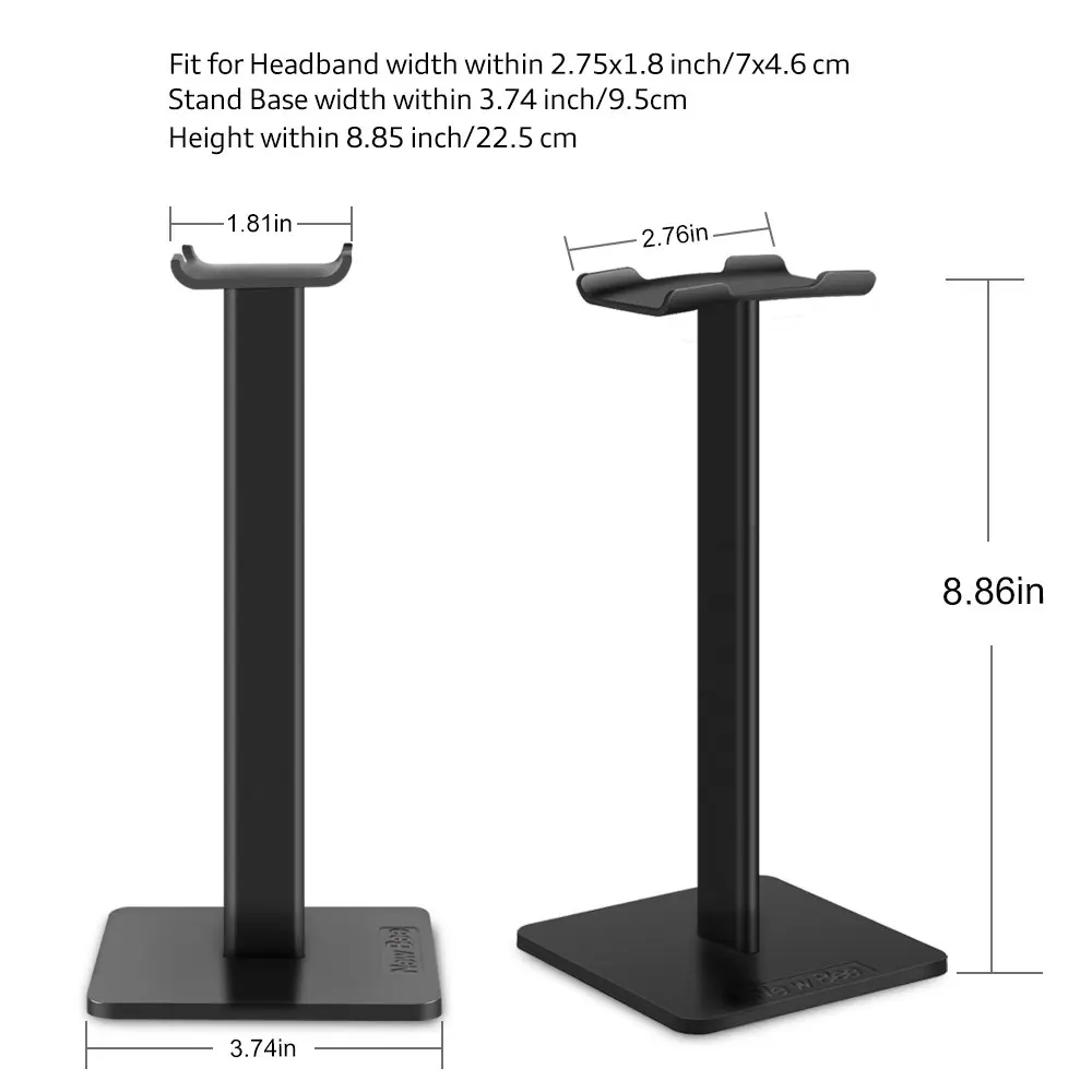 Headphone Stand Headset Holder Aluminum Supporting Bar Flexible Headrest ABS Solid Base for Bose QC15 QC25 QC35 700 Headphones
