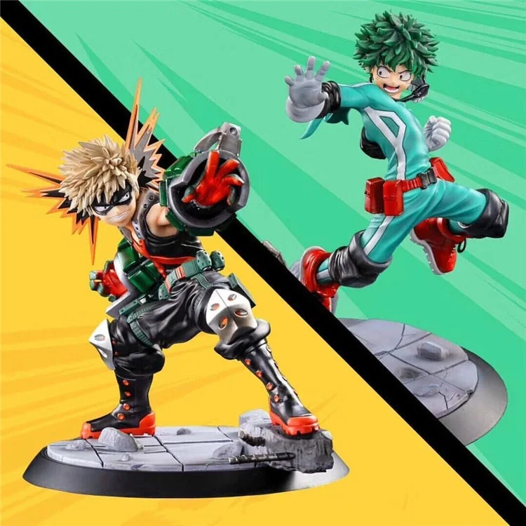 Аниме Моя геройская Академия 15 см Bakugou Katsuki Izuku Midoriya Battle Ver. ПВХ экшн-фигурка