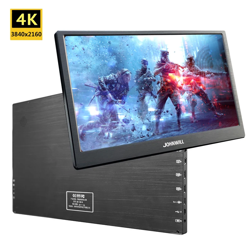 Портативный Экран 17 3 дюйма IPS Type C 4K для Switch PS4 Pro Xbox 60 Гц HDMI HDR монитор ПК ноутбука