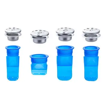 

Silicone Kitchen Strainer Bathroom Pipe Sewer Drainer Steel Pest Drain Anti-odor Stainless Accessories Control Round Cover Q4Y5