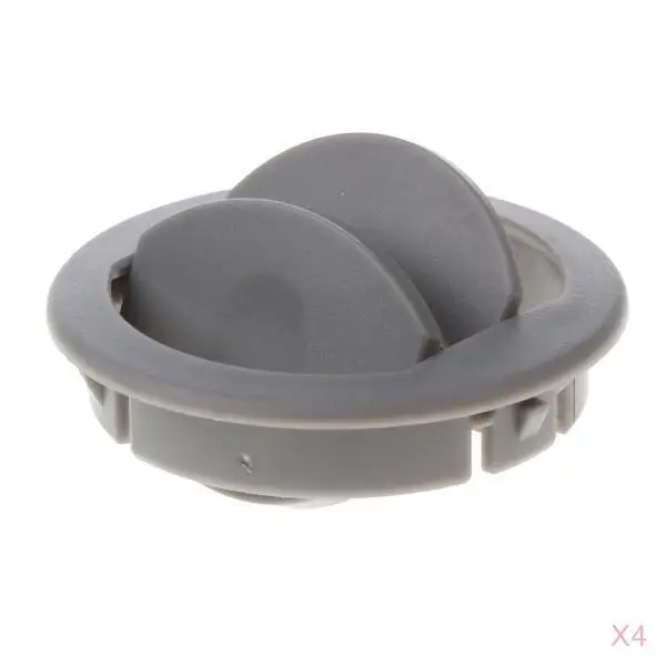 4x Car RV Side Vent Outlet Air Conditioning Deflector Outlet Universal (Grey) 4x Car RV Side Vent Outlet Air Conditioning Deflector Outlet Universal (Grey)