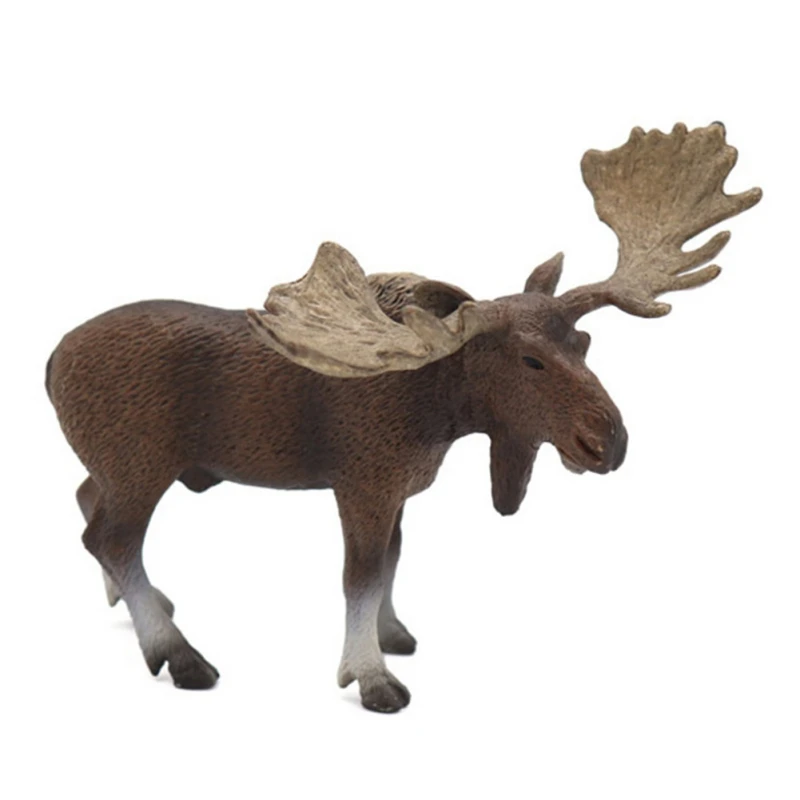 Simulation Deer Christmas Decorations White-Tailed Reindeer Simulated Toy Xmas Elk Display Window New Year Kids Gift