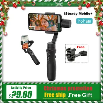 

Hohem iSteady Mobile+ Plus phone Gimbal Stabilizer 3-Axis Handheld Gimbal for iPhone Andriod Huawei Samsung Gopro