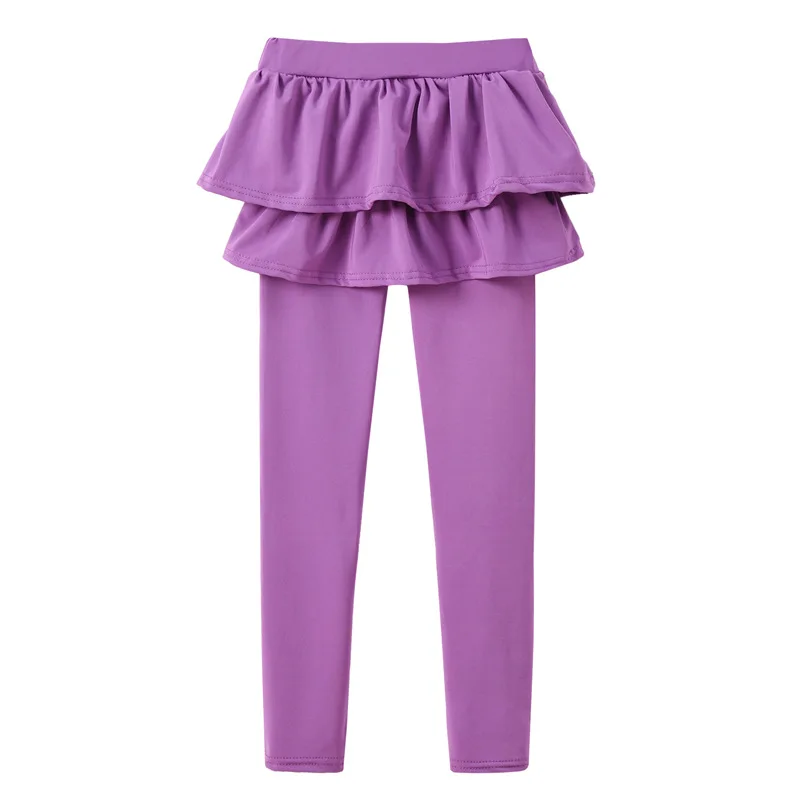 FAVSPORTS/Новинка года; юбка-брюки для девочек; повседневная юбка; брюки детские брюки с рисунком детские леггинсы для девочек; брюки рост 90-150 см - Цвет: 01