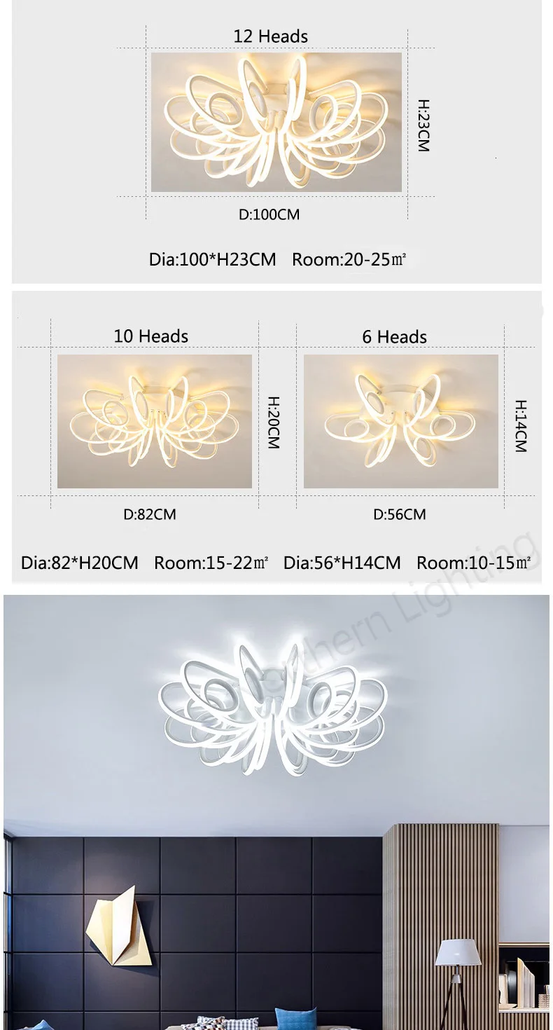 Lustres para Sala de Estar Lâmpada do Teto Nova Moderna Quarto Sala Jantar Luminária Lustre Escurecimento Iluminação Casa Luminarias Led 21 modern led chandelier