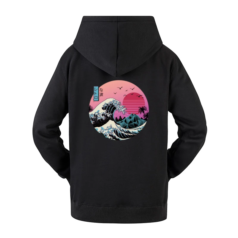 retro wave hoodie