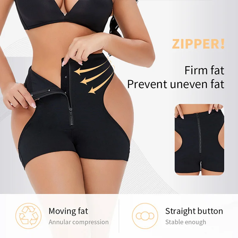 Women Butt Lifter Control Panties Hook & Zip Body Shaper Waist Trainer Bodysuit Push Up Underwear Shapewear Drop Shipping