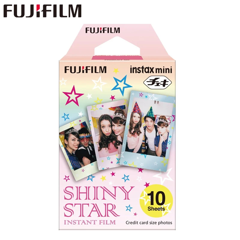 Stars Fujifilm 10 листов фильм монохромный Радуга макарун Микки Алиса для Fuji Instax Mini 7 8 9 50s 7s 90 25 поделиться SP-1 мгновенный - Цвет: Stars