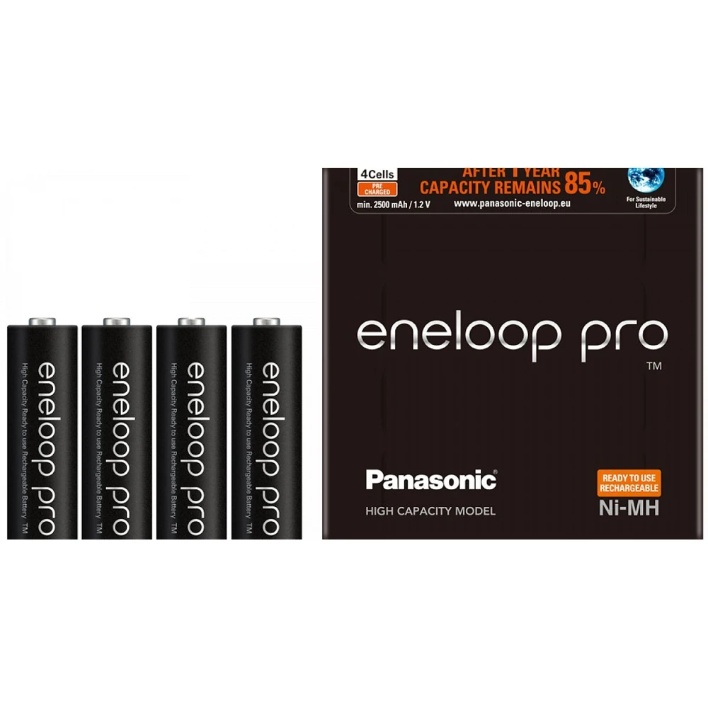 Аккумуляторы Panasonic eneloop pro(AA) BK-3HCDE/4LE
