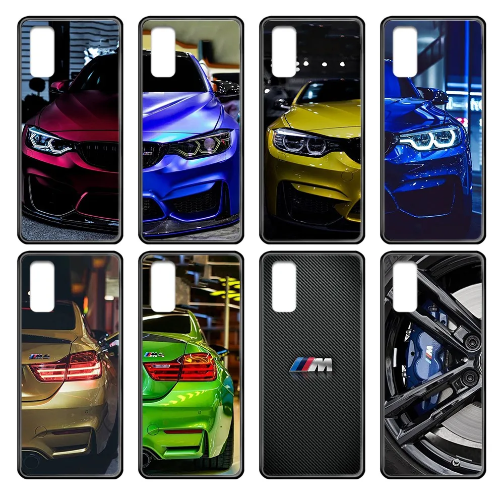 Синий красный спортивный автомобиль для Bmw M hoesjes черный чехол телефона Samsung Galaxy J S