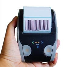 Портативный 58 мм тепловой принтер для этикеток с Bluetooth принтер штрих-кода