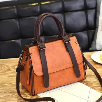 

New Fashion Shoulder Bag Simple Messenger Bag Big Bag Cool Women's Bag