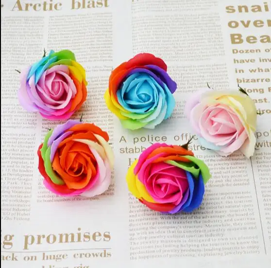 25 шт./компл. красочное мыло декоративные цветы цветок лепестки свадебные