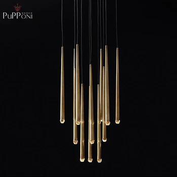 

Staircase long chandelier lighting american style modern lighting designer lamp