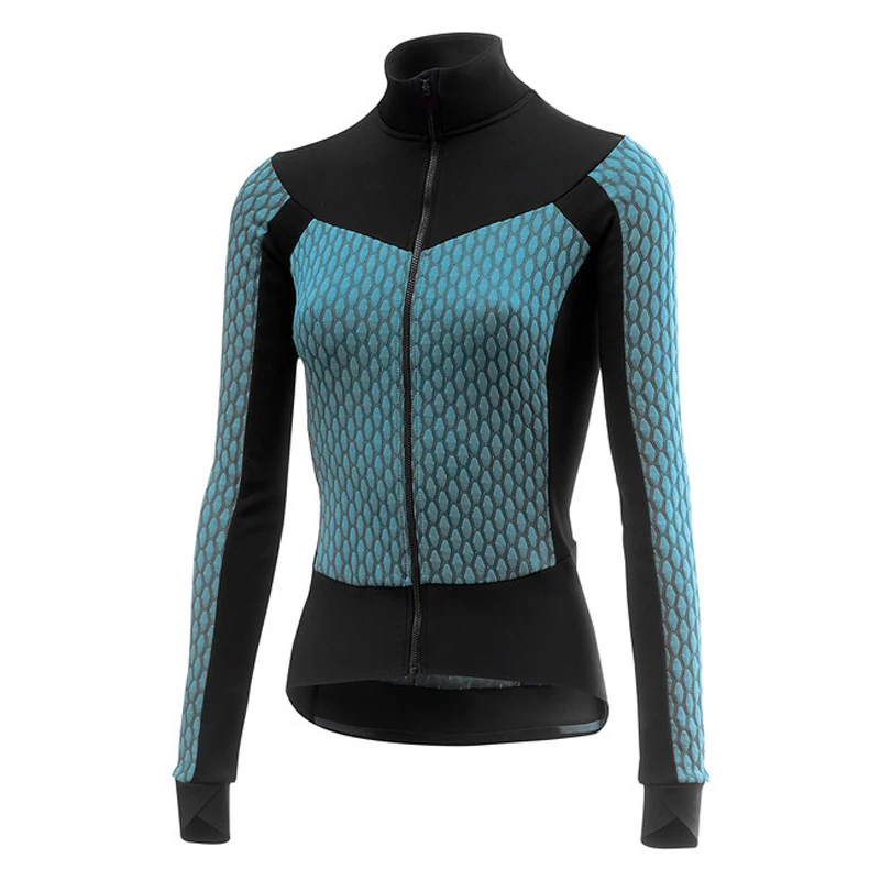 women cycling jacket OEM Тепловая флисовая куртка для велоспорта MTB, зимняя дышащая теплая велосипедная одежда, ветронепроницаемая Водонепроницаемая мужская куртка для велоспорта - Цвет: women cycling jacket