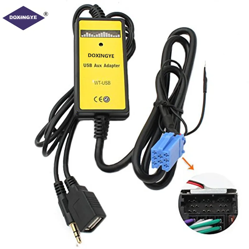 Автомобильный радиоприемник DOXINGYE цифровой USB MP3 интерфейс адаптер смены компакт