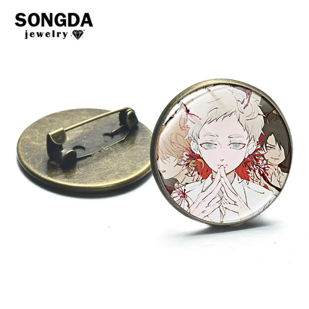 

SONGDA The Promised Neverland Icons Pins Cosplay Badges Emma Norman Ray Anime Brooch Collection Clothes Hat Backpack Accessories