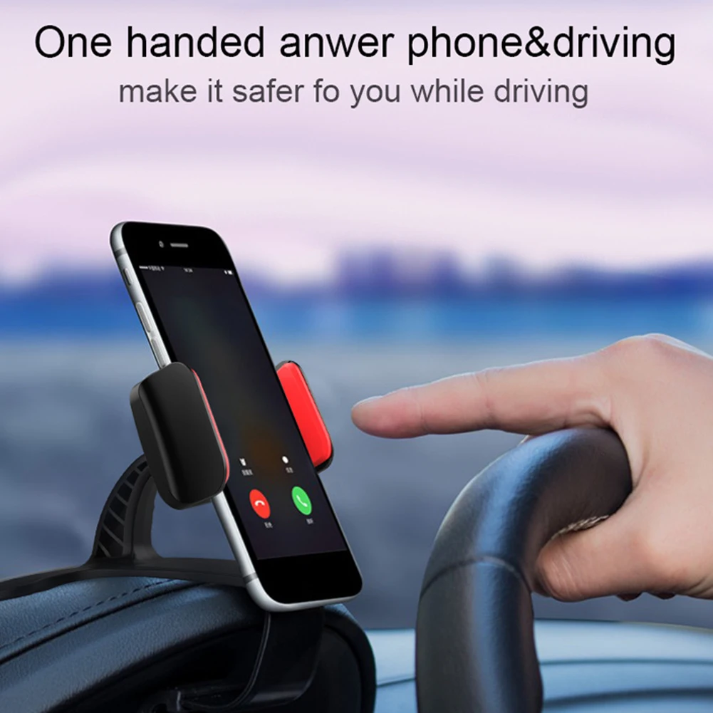 Car Phone Holder For Car Phone Holder For 3.5-6.2 Inch Device 360° Rotating Phone Car Navigation Bracket