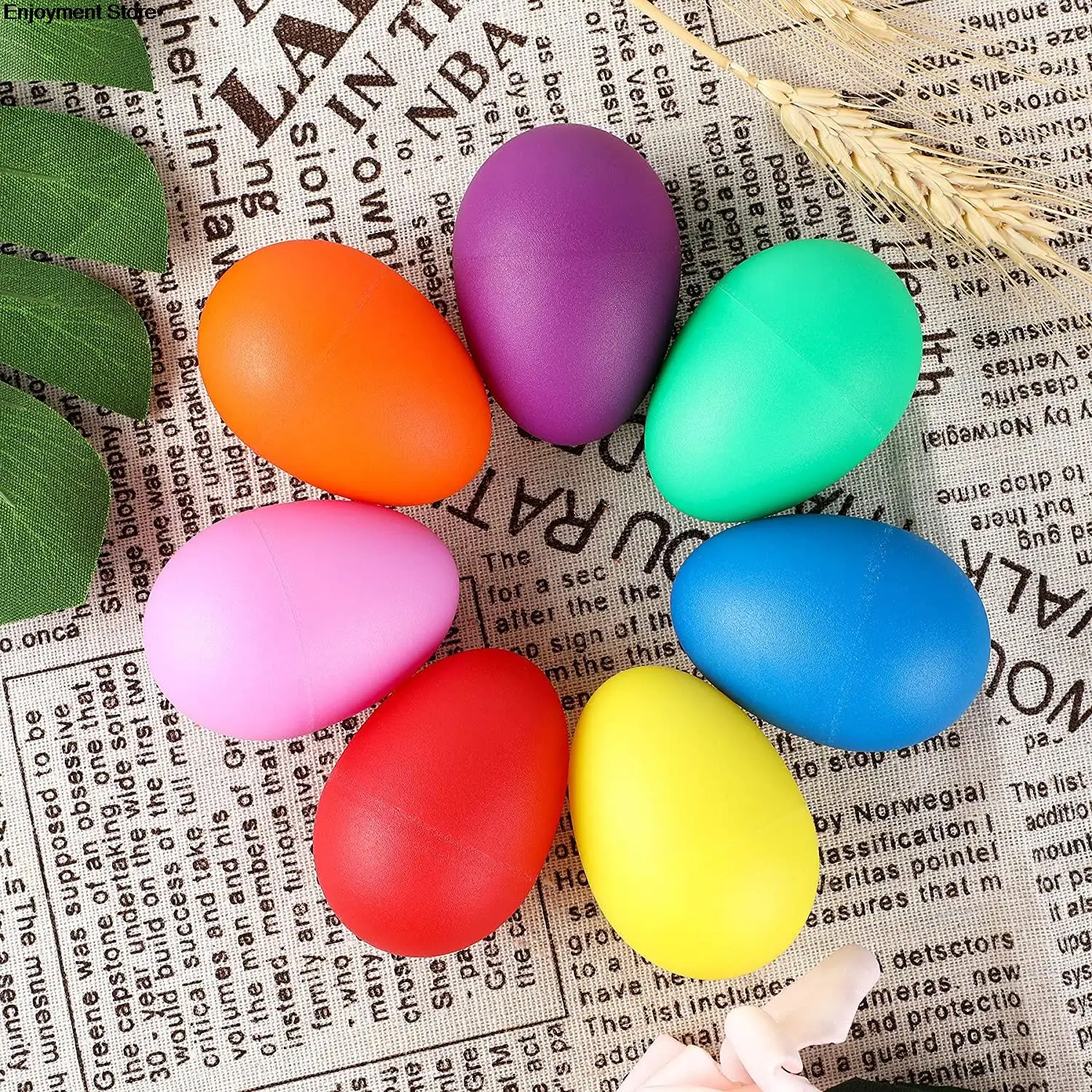 20pcs Plastic Percussion Maracas Shaker Colorful Musical Sound Egg Musical Instrument Baby Toddler Childre Toy