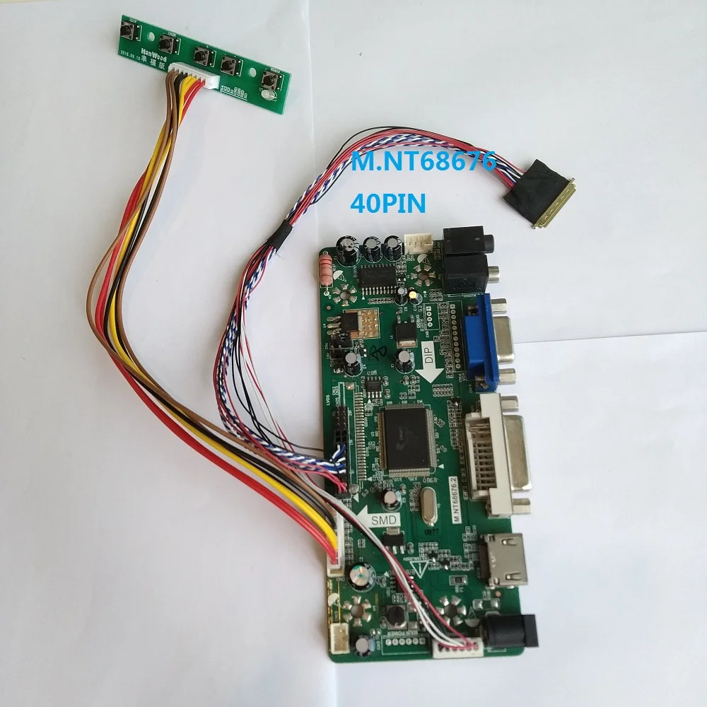 

Controller board card DIY 2019 HDMI M.NT68676 For N156B6-L06 1366*768 screen digital signal LED VGA LCD driver kit panel