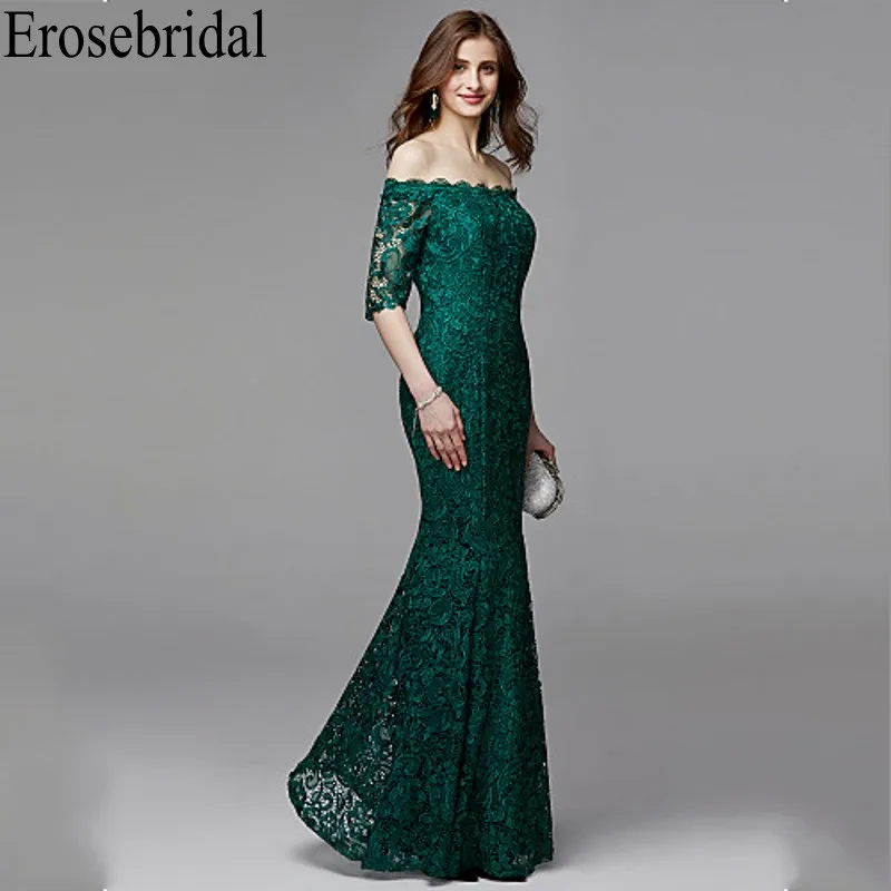 Женское вечернее платье с коротким рукавом Erosebridal Элегантное Длинное Вечернее