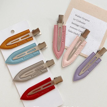 

1pc PU Seamless No Bend Hair Clips Barrettes, No Mark Pin Curl Clip, Makeup No Crease Hair Clip, Hair Styling Bang Clips