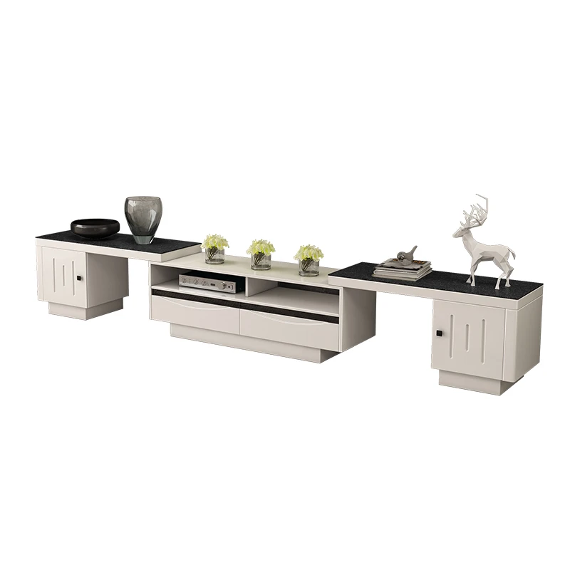 

Выдвижной кофейный столик Flint из закаленного стекла, шкафчик для телевизора, простая Многофункциональная Мебель, Современная Комбинация