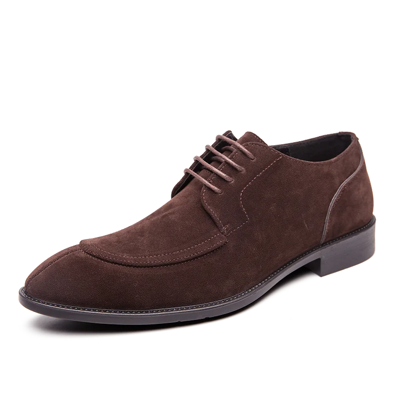 suede leather shoes men italian designer male dress elegant moccasins work footwear formal business brogue oxford shoes for men (2)