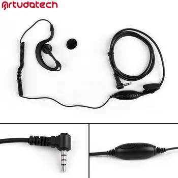 

Artudatech For Yaesu VX1R VX2R VX3R Vertex VX168 FT60R 3.5mm G-Shape Curve Headset Mic PTT