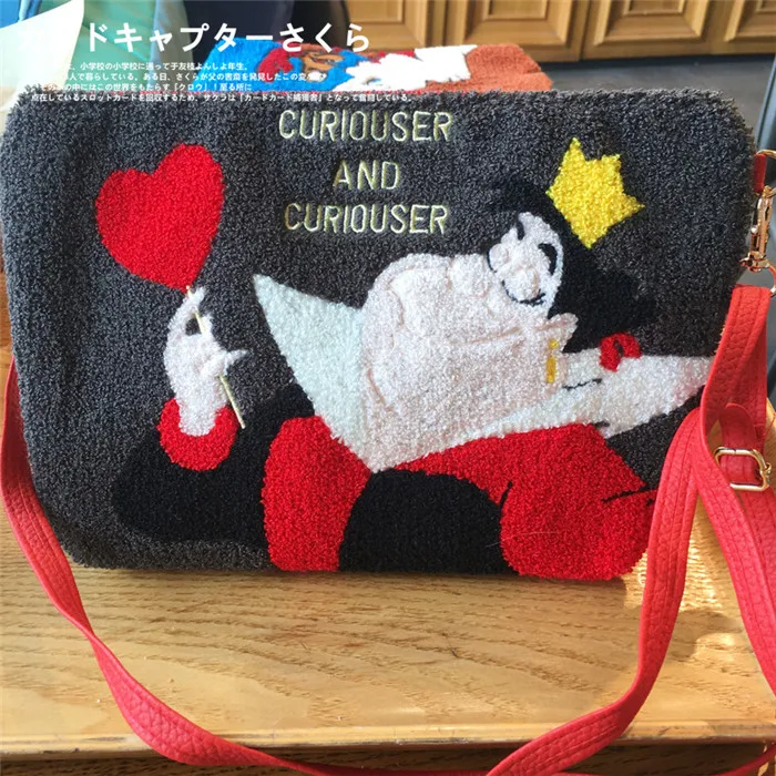 Messenger Bag Мультяшная Алиса в стране чудес, Чеширский кот, сумки через плечо, сумка на ремне, женский клатч, косметичка, сумочка, красивый чехол, Органайзер - Цвет: Messenger Bag