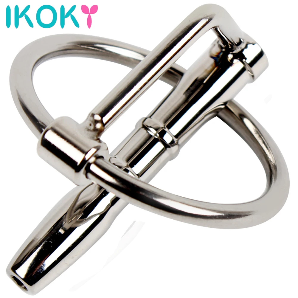 IKOKY Urethral Plug Penis Plug Stainless Steel Urethral Dilators Sex Sounds Sex Toys For Men Catheters Male Chastity Device urethral dilator