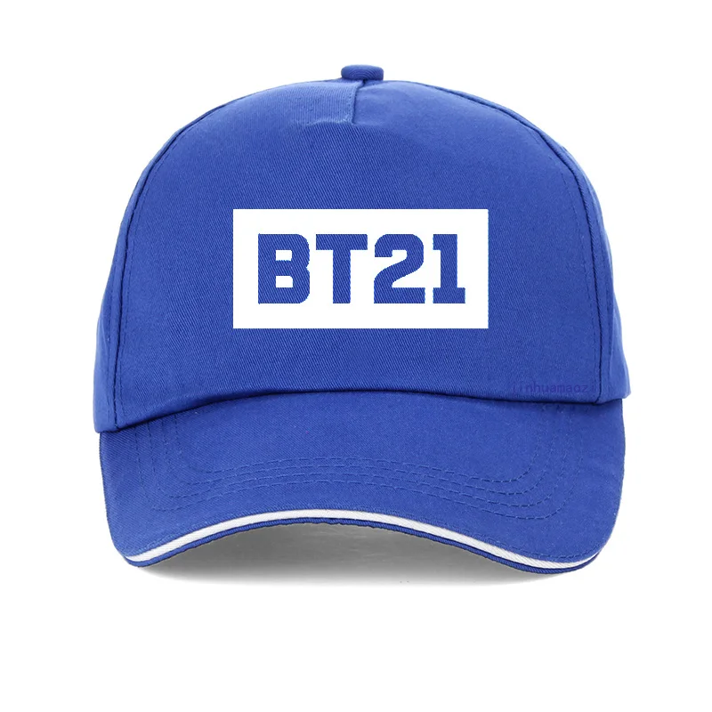 BT21 шляпа с надписью для папы, хлопок, бейсболка bt21 для мужчин и женщин, летняя кепка с козырьком, унисекс, регулируемая бейсболка, головные уборы, bone gorras